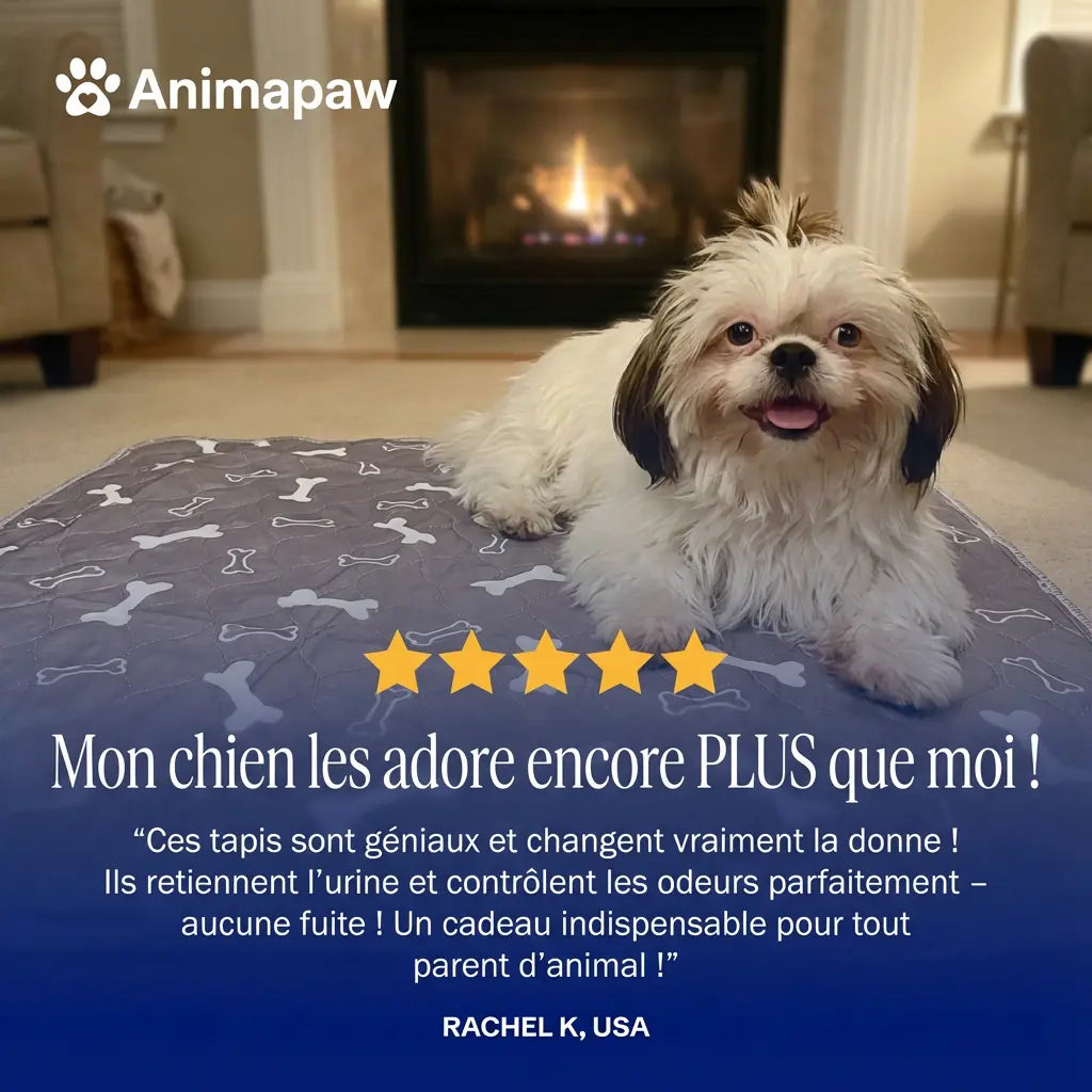 Tapis absorbant réutilisable : de la dignité pour lui, de la tranquilité pour vous